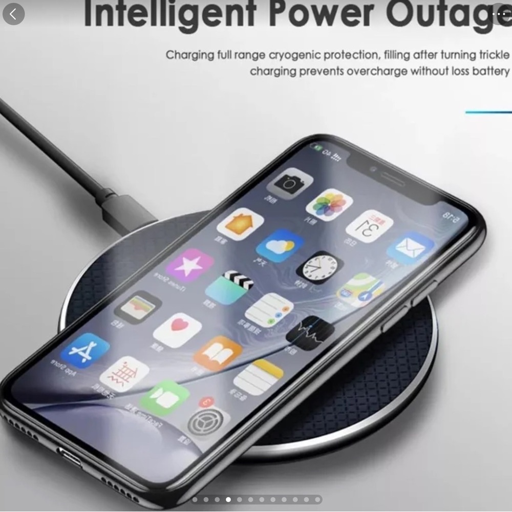 20W FAST WIRELESS CHARGER FOR SAMSUNG AND IPHONE 📱 COLOR BLACK